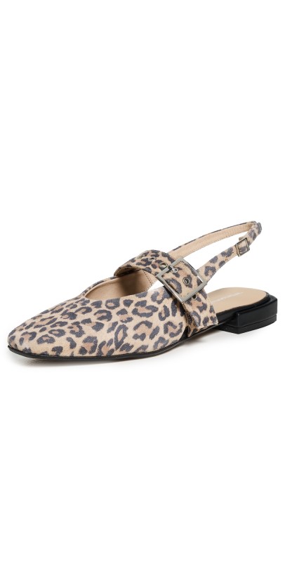 Intentionally Blank Pearl Ballet Flats Leopard