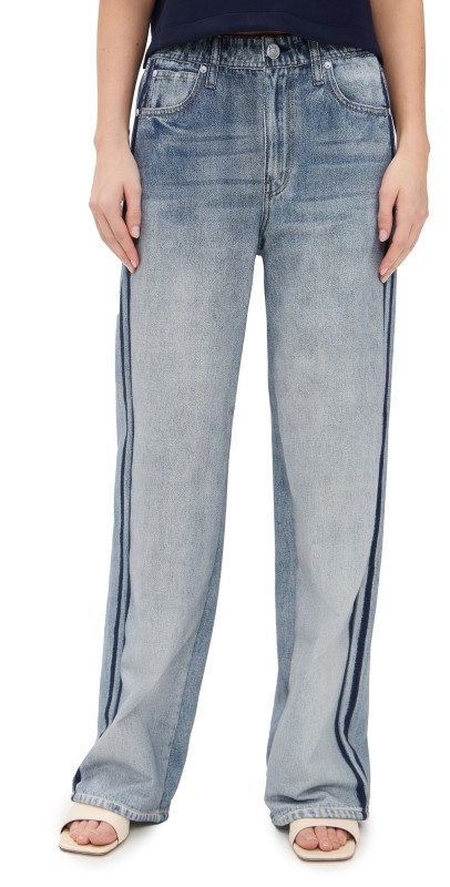 rag & bone Miramar Wide Leg Track Pants Coney