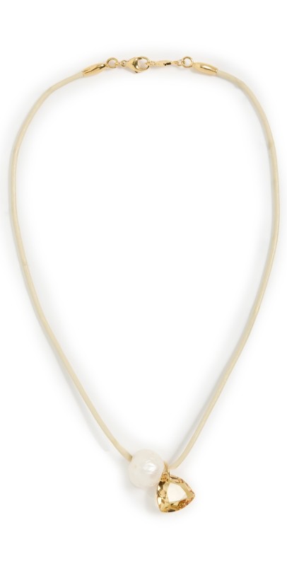 Chan Luu Na Pali Leather Necklace Cream Mix