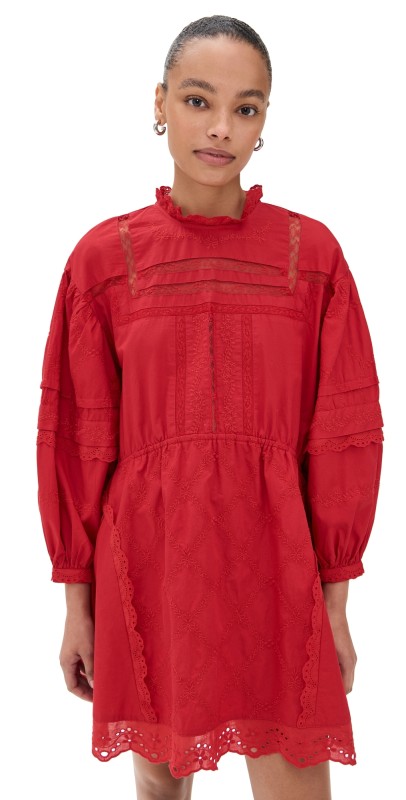 Damson Madder Clancy Mini Dress Red
