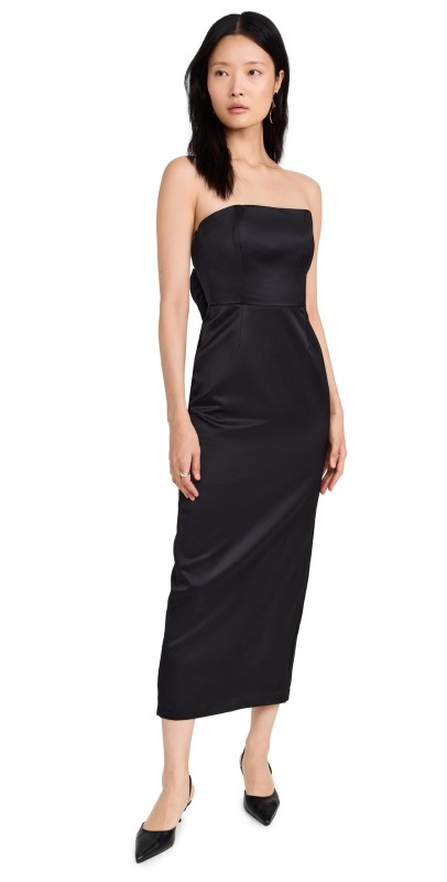 POSSE Romeo Strapless Dress Black