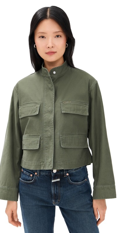 Closed Cropped Field Jacket Matcha Green