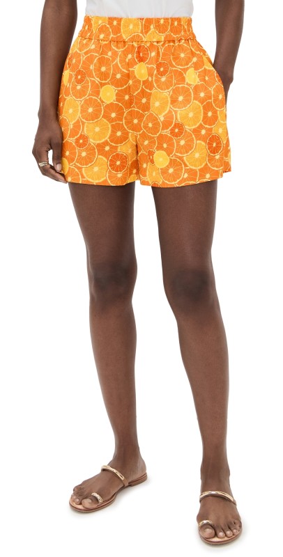 Never Fully Dressed Orange Elissa Shorts Orange