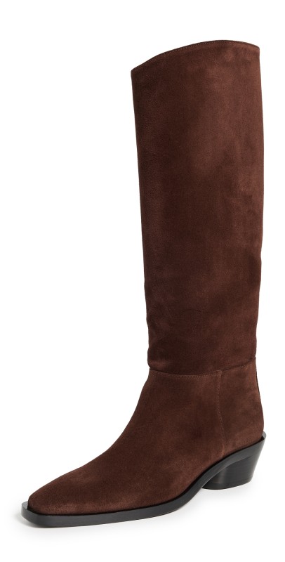 Proenza Schouler Bronco Knee High Boots Chocolate