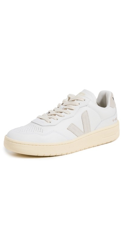 Veja V-90 O. T. Leather Sneakers Extra-White Natural