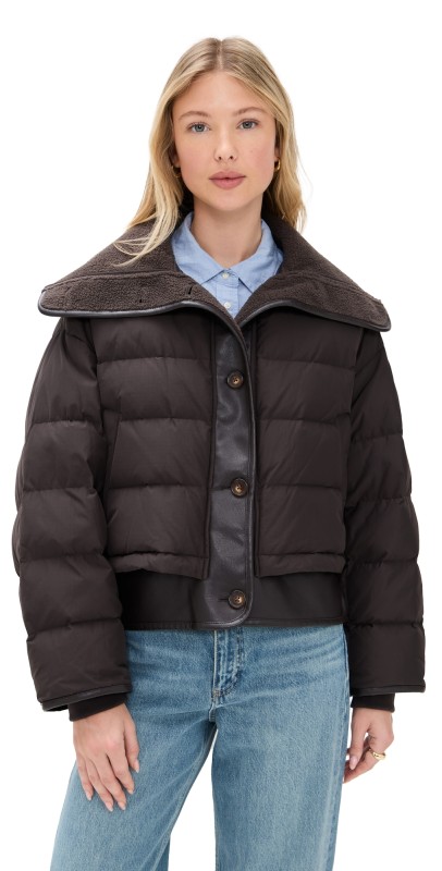 rag & bone Gloria Puffer Jacket Brown