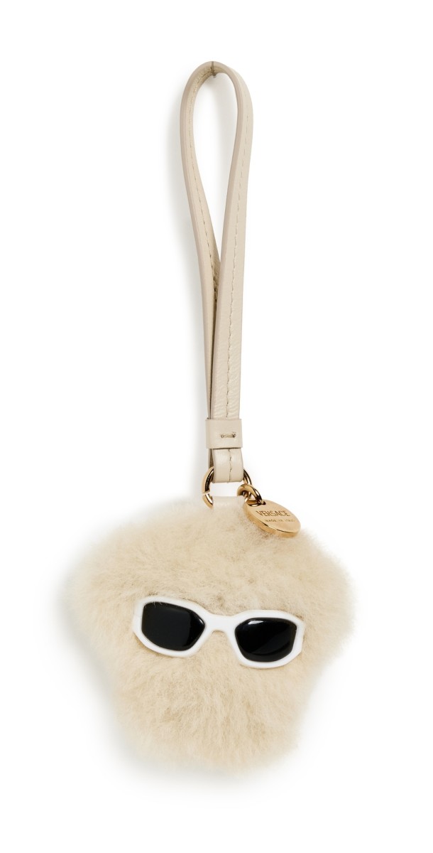 Versace Charm Lamb Leather 1K23V-Natural/Versace Gold