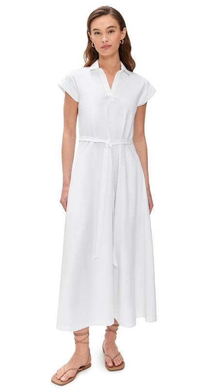 La Ligne Polo Andie Dress White