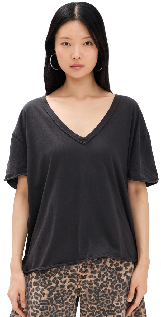 Free People Nina V Tee White