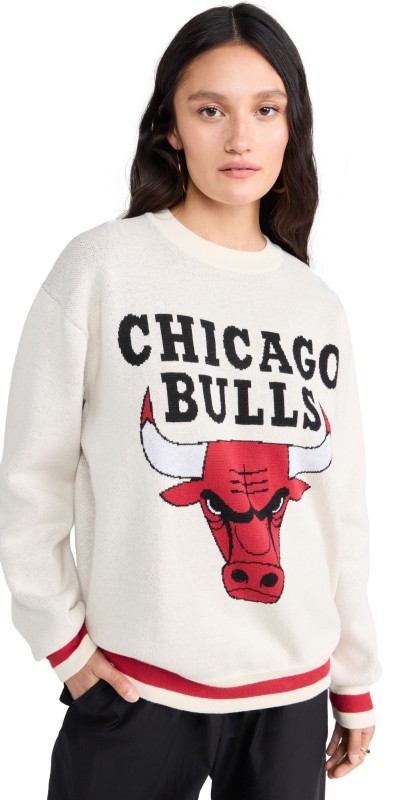 Terez Bulls Knit Crew Neck Sweater Sugar Swizzle