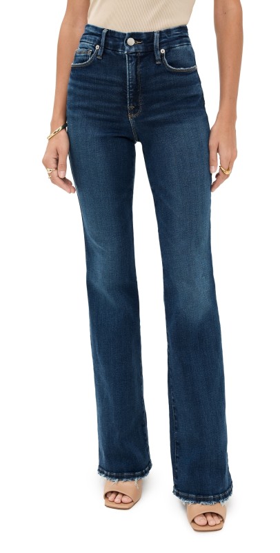 Good American Soft Tech Good Classic Bootcut Jeans indigo5