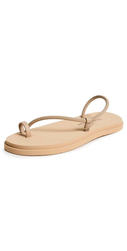 Emme Parsons Bari Slides Beige Nappa/Rubber