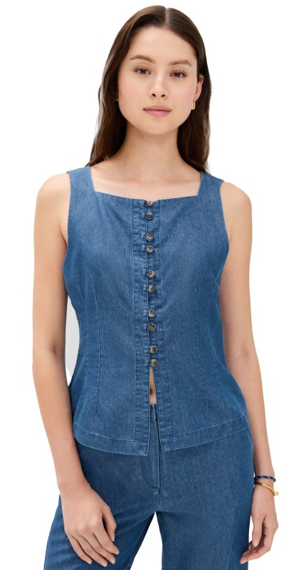 Ciao Lucia Formoso Top Chambray