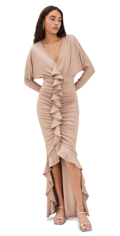 Black Halo Sweeney Dress Desert Sand