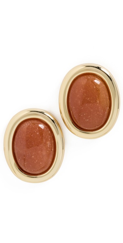 Luv Aj Sunset Stone Studs Gold