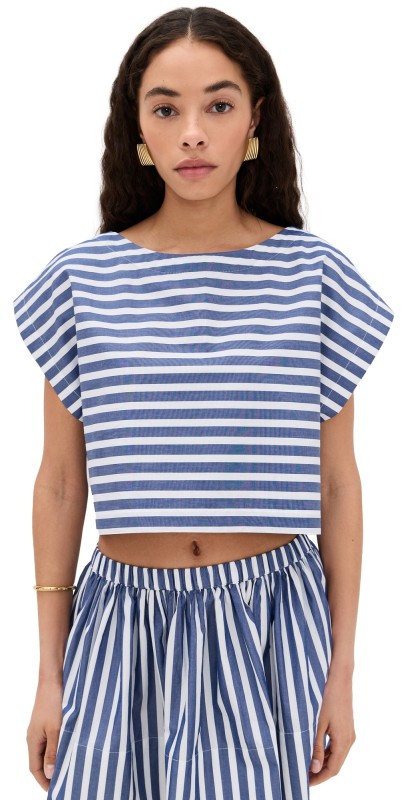 Suzie Kondi Kori Crop Top Wide Navy Combo