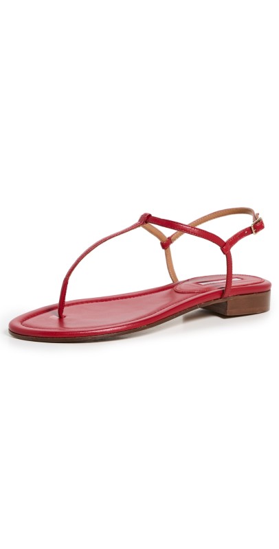 Emme Parsons Cecilia Flats Carmine Red Nappa