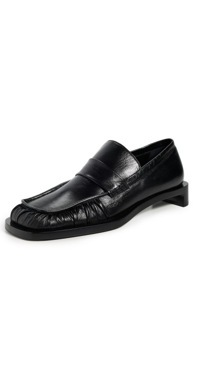 Jil Sander Heeled Loafers Black