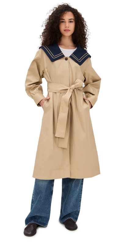Damson Madder Ella Trench Tan