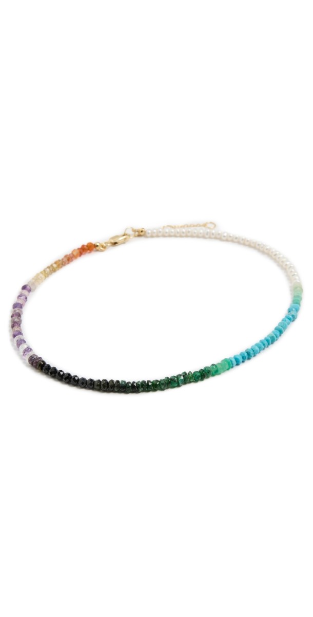 SHASHI Natasha Gemstone Anklet Phoenix