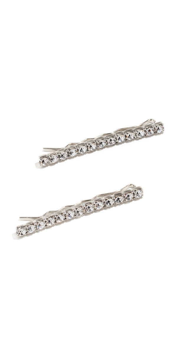 Jennifer Behr Gwen Bobby Pin Set Crystal