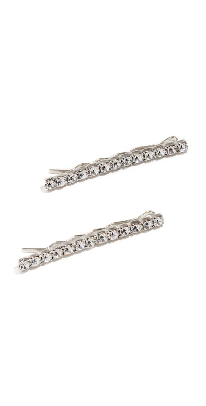 Jennifer Behr Gwen Bobby Pin Set Crystal