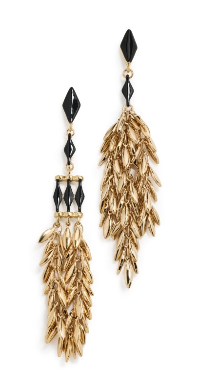 Isabel Marant Asymmetric Earrings Black