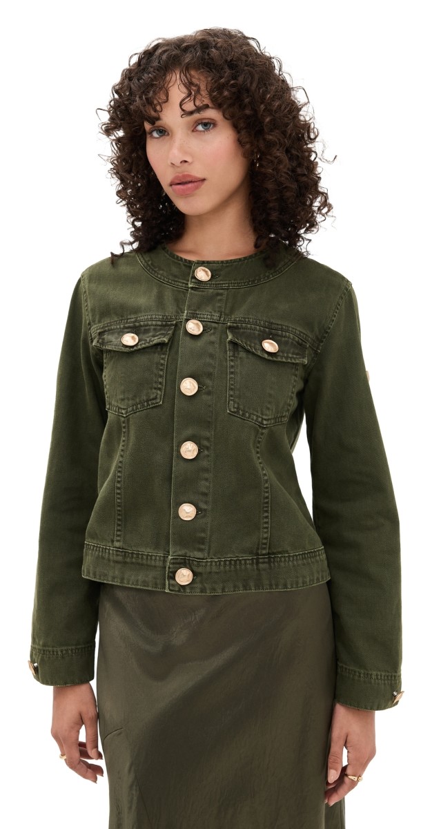 L'AGENCE Anouk Collarless Jacket Picholine