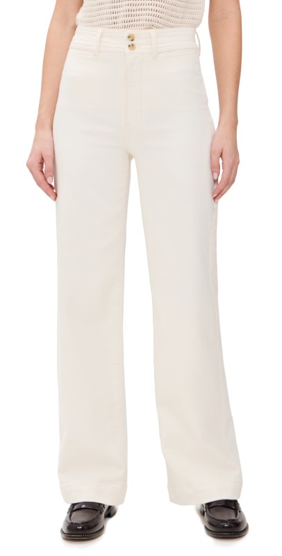 Faherty Stretch Terry Harbor Pants Egret