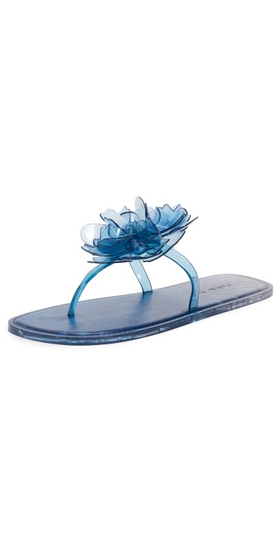 FARM Rio Exclusive Flower Jelly Flat Sandals Blue