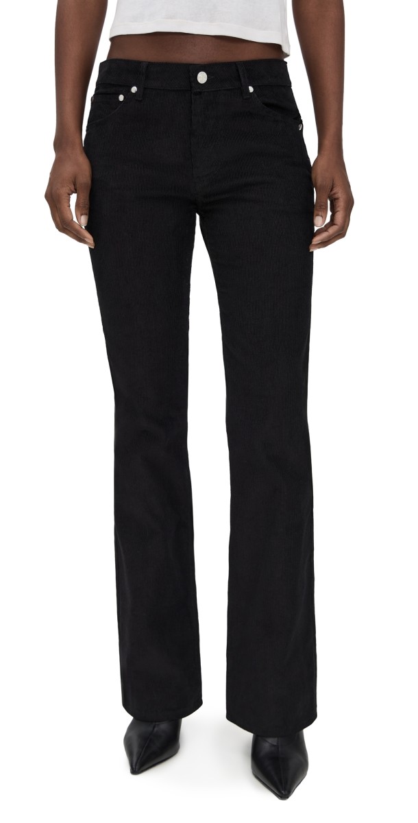 EB Denim Maria Bootcut Corduroy Pants Black Corduroy