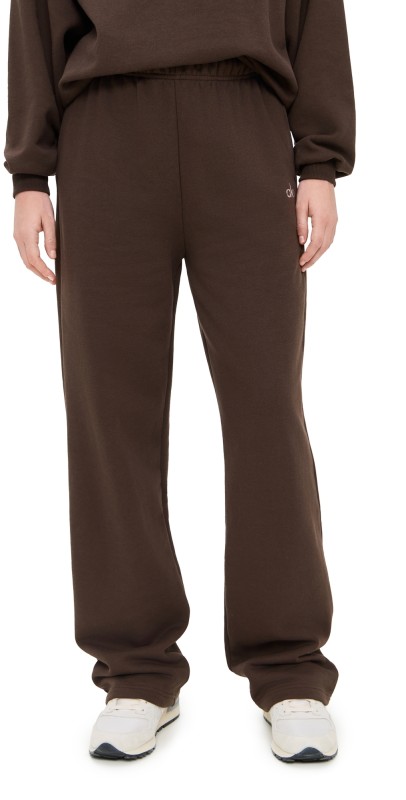 Alo Yoga Accolade Straight Leg Sweatpants Espresso