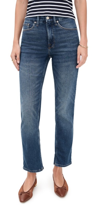 Good American Good Icon Straight Ankle Jeans Indigo1082