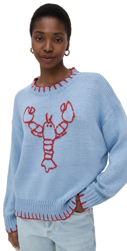 Bailey Rose Lobster Sweater Blue