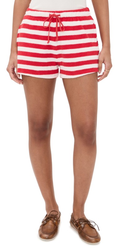 Suzie Kondi Shallis Shorts Cherry/White Stripe