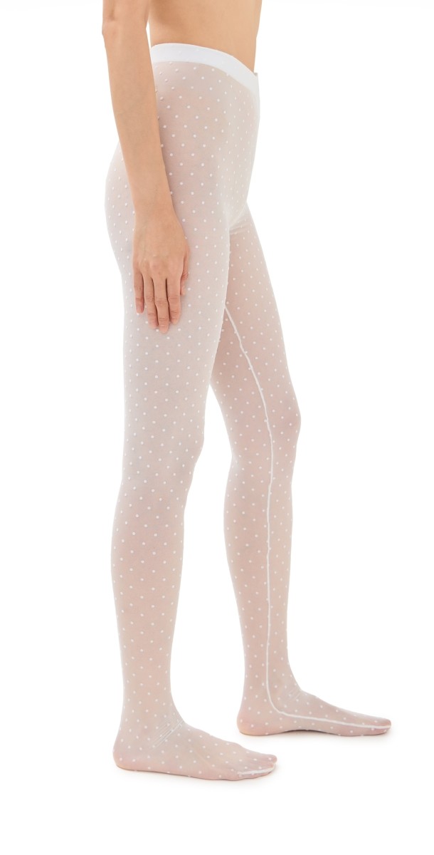 WARDROBE. NYC Polka Dot Tight White