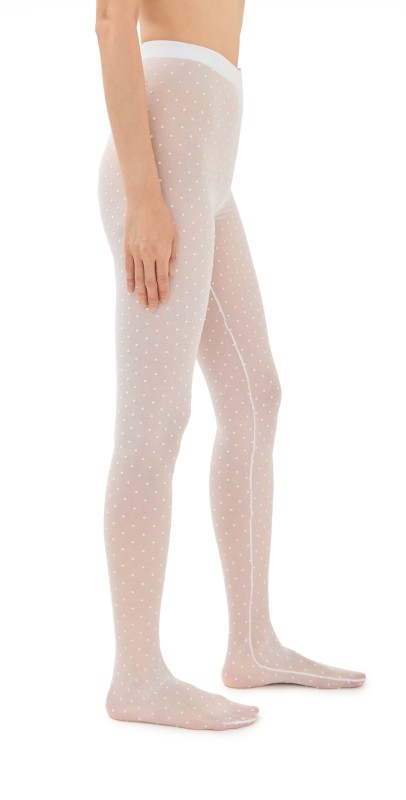 WARDROBE. NYC Polka Dot Tight White