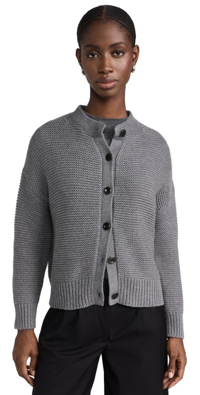 Alex Mill Nico Chunky Cardigan Heather Grey