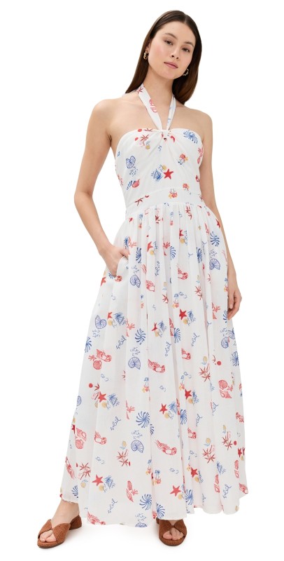 Line & Dot Reeta Dress White Multi