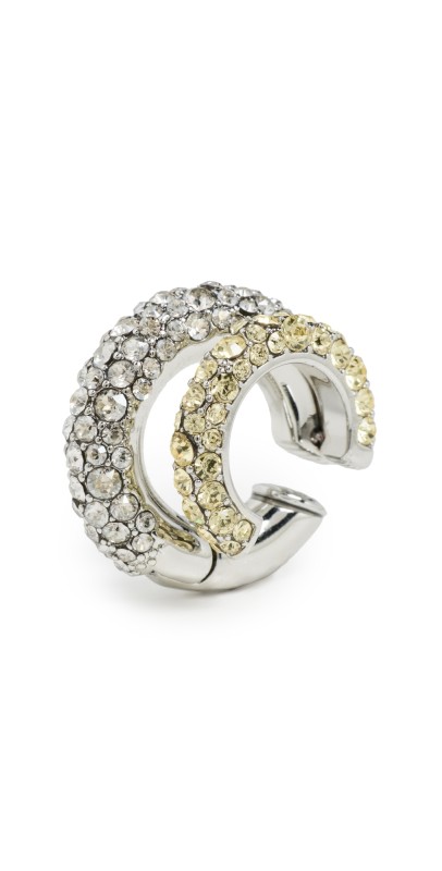 DEMARSON Vida Pave Cuff Pave/Yellow