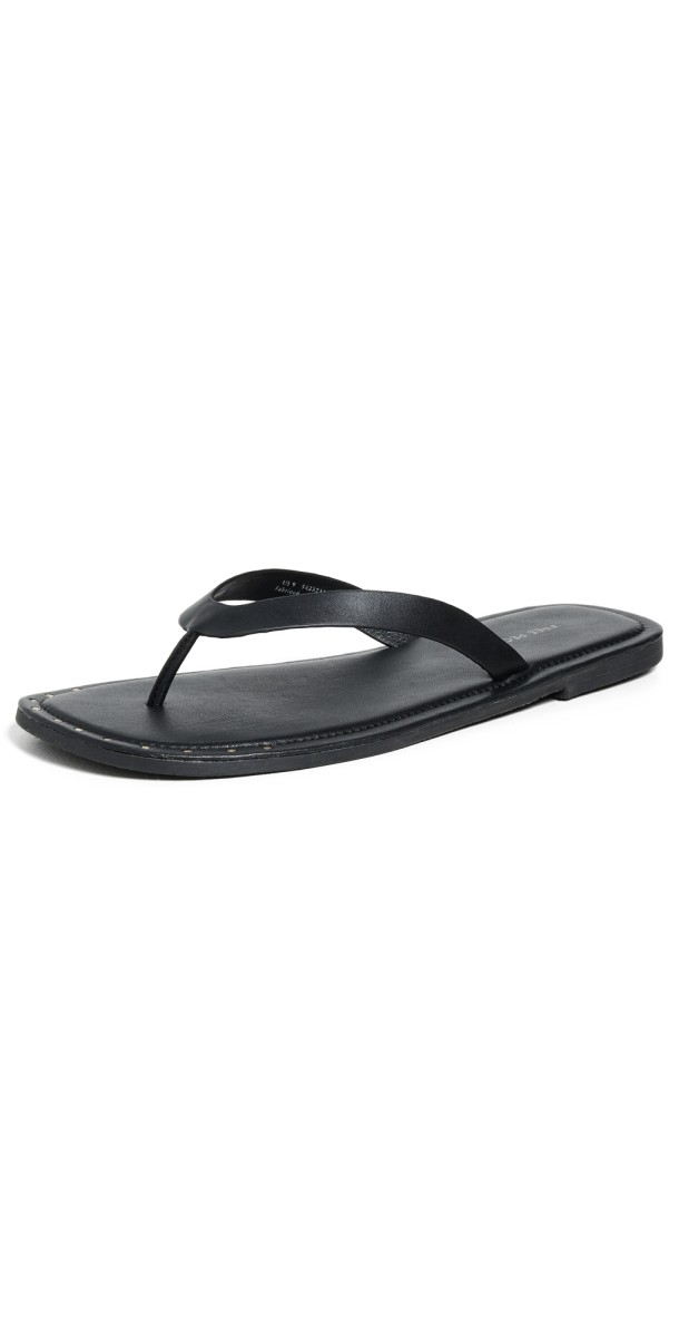 Free People Sona Thong Sandals Black