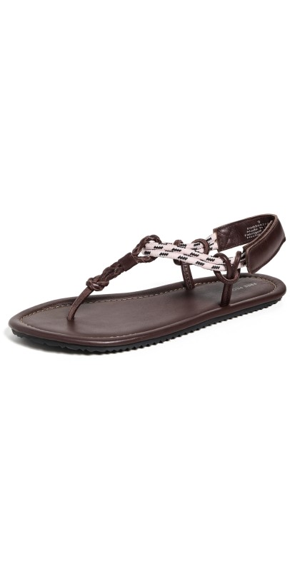 Free People Island Hopping Wrap Sandals Chocolate