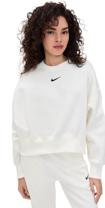 Nike Phoenix Fleece Oversized Crew Sail/Black