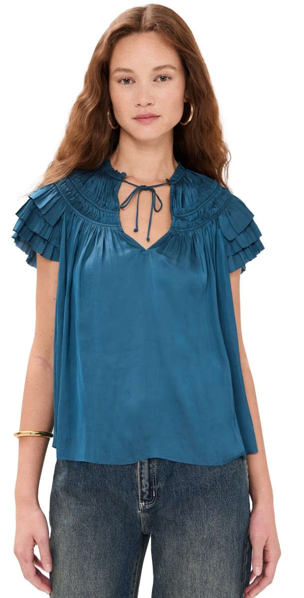 Ulla Johnson Elvie Top Noir