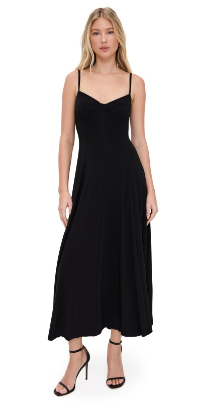 Norma Kamali Underwire Midcalf Dress Black