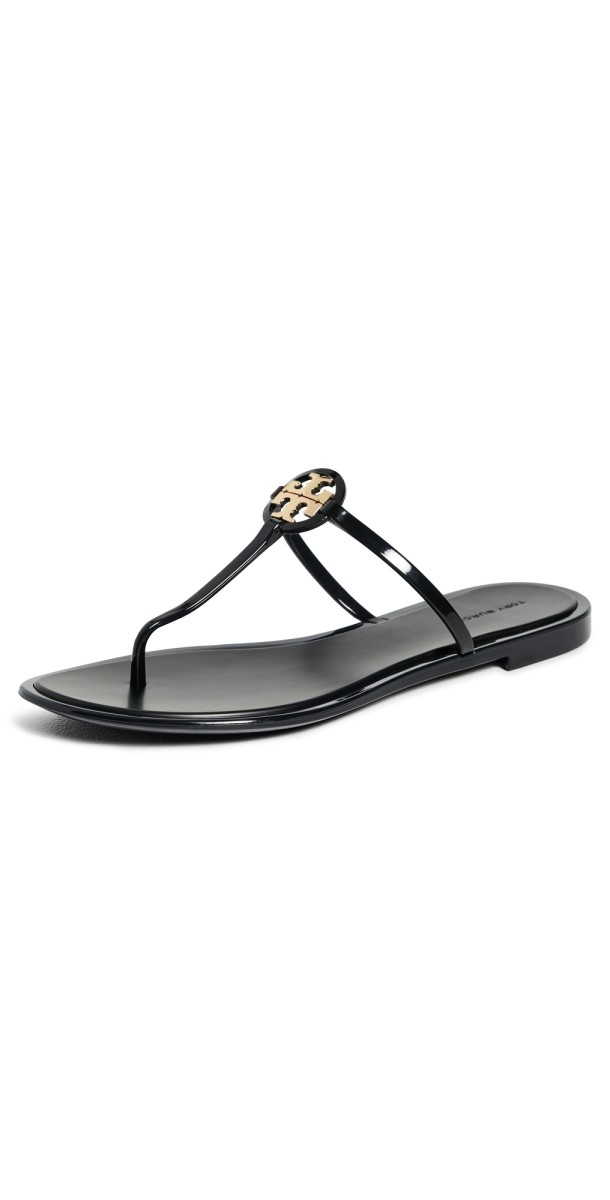 Tory Burch Mini Miller Jelly Sandals Perfect Black/ Gold