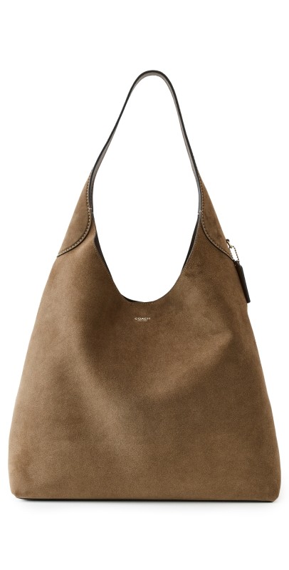 Coach Suede Brooklyn Shoulder Bag 39 B4/Cedar