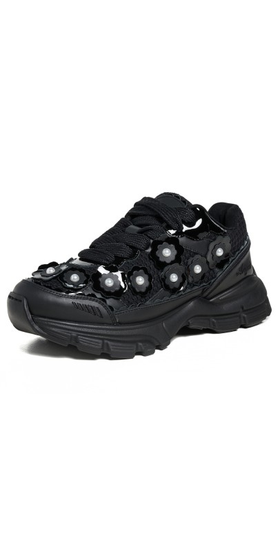 Axel Arigato Marathon Flower Runner Sneakers Black/Black