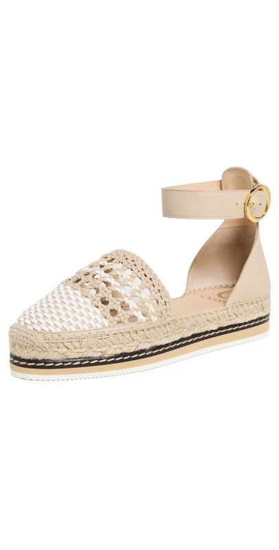 Odissì Lily Woven Flat Espadrilles Natural