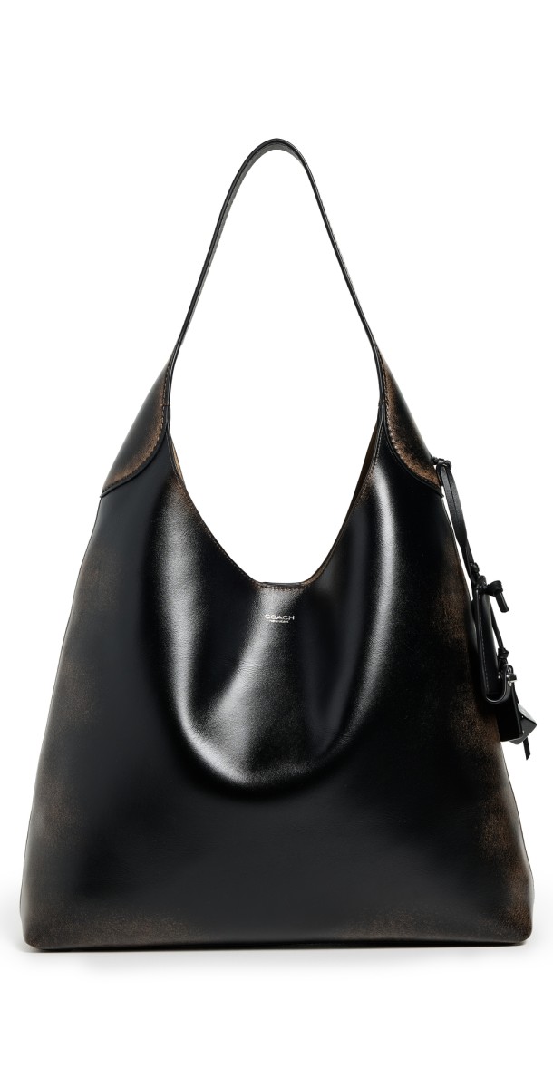Coach Loved Leather Brooklyn Shoulder Bag LH/Black Brow